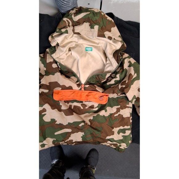 365kids from Garanimals Other - 365kids Garanimals Boys Camo Windbreaker Jacket Orange Pocket Hooded Anorak 4